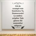 Sticker mare perete, Cat des scumpa este bunatatea Ta!